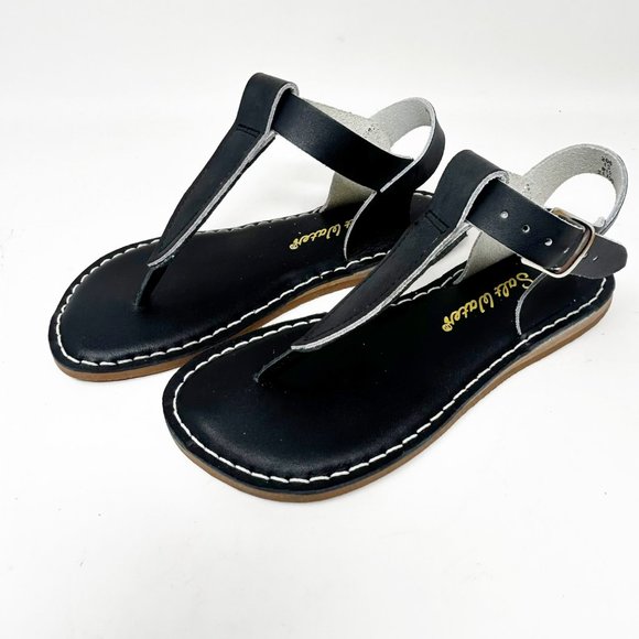 Girls Salt Water Black Thong Sandals Size 11 by Hoy Shoes - Picture 1 of 9